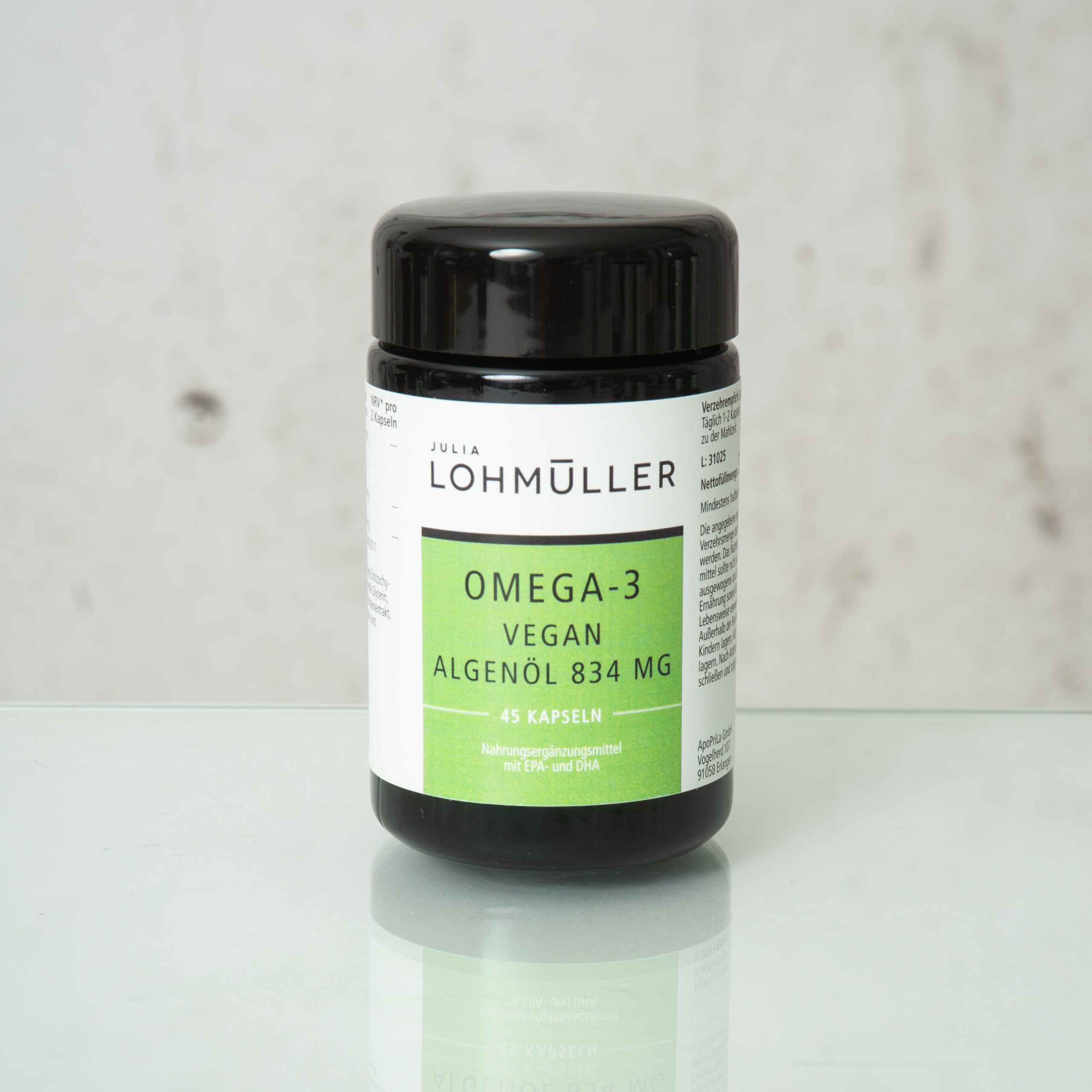 Omega-3 Vegan Algenöl 834 mg – Bild 2